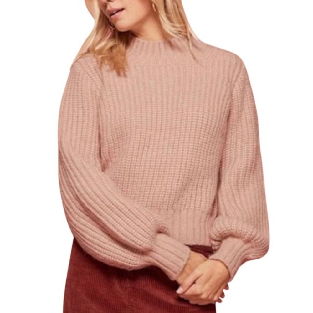 Dôen X Reformation Lulu Light Pink Sweater size Large